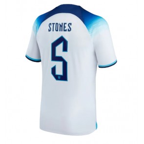 England John Stones #5 Replica Home Stadium Shirt World Cup 2022 Short Sleeve